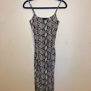 PRETTY LITTLE THING snakeskin dress